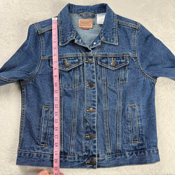 CE Schmidt Workwear Blue Denim Jean Jacket Women's Size medium - Picture 7 of 9
